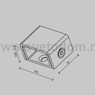 Комплектующие для трековой системы Maytoni TRA160H-B Accessories for tracks Elasity