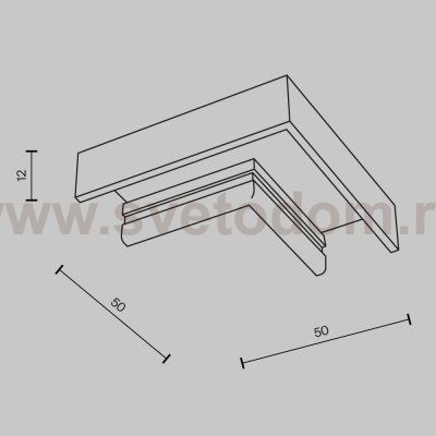 Комплектующие для накладной трековой системы Maytoni TRA172CL-11B Accessories for tracks Basity