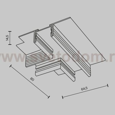 Комплектующие для встраиваемой трековой системы Maytoni TRA172CT-12B Accessories for tracks Basity