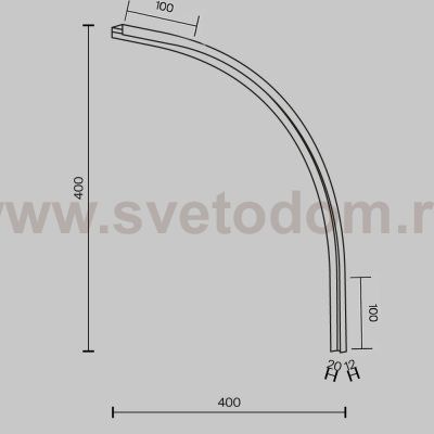 Комплектующие для трековой системы Maytoni TRA172ICL-R300-11B Accessories for tracks Basity