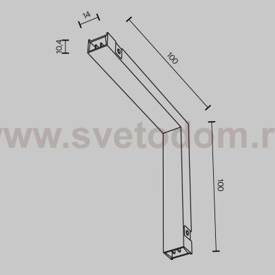 Комплектующие для трековой системы Maytoni TRA172ICPC-1B Accessories for tracks Basity
