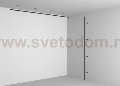 Комплектующие для накладной трековой системы Maytoni TRA184BC-R-11B Accessories for tracks Levity