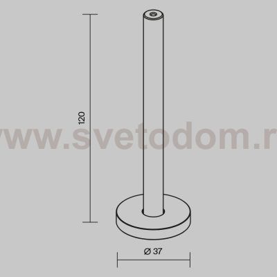 Комплектующие для накладной трековой системы Maytoni TRA184CW-R-11B Accessories for tracks Levity