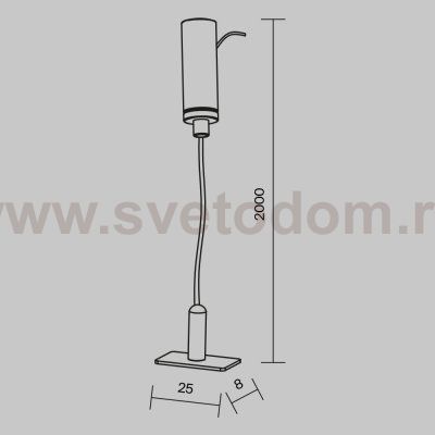 Комплектующие для трековой системы Maytoni TRA184SW-1B Accessories for tracks Levity