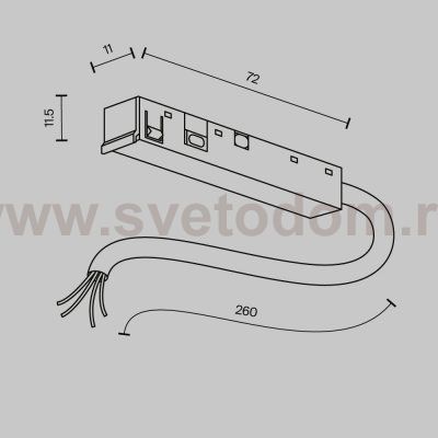 Комплектующие для трековой системы Technical TRA239B-42B