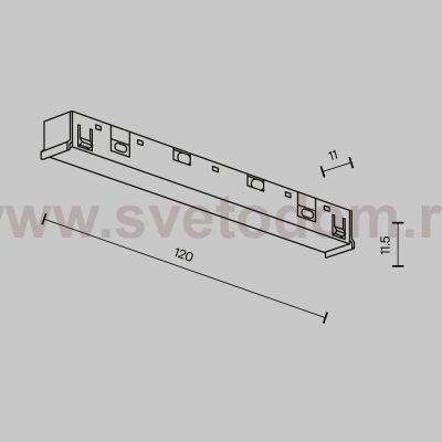 Комплектующие для систем освещения с токоведущими элементами Technical TRA239PC-42B