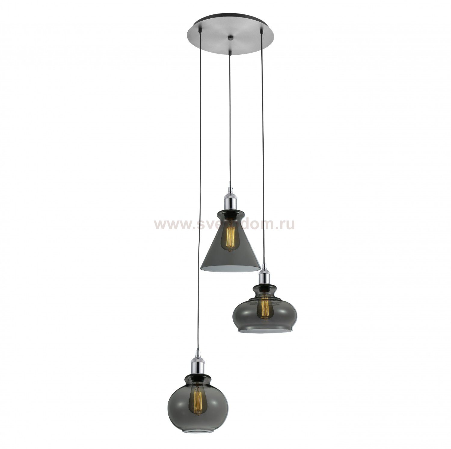 Светильник подвесной Crystal lux TRE SP3 D SMOKE 3211/203D