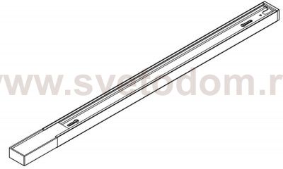 Трек шинопровода черный 1м Maytoni TRX001-111B