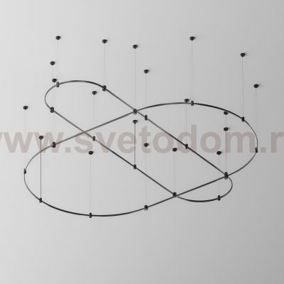 Шинопровод накладной/подвесной Maytoni TRX154-2SR-D1500-B Busbar trunkings Flarity