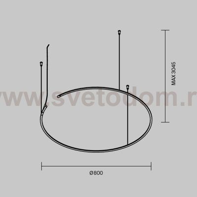 Шинопровод Technical TRX233-RH-D800-B