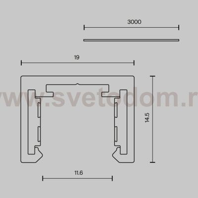 Шинопровод Technical TRX239-413B