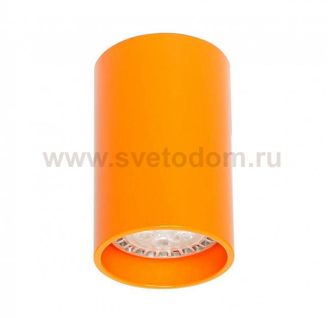Светильник накладной Tubo8 SQ P1 17, металл оранжевый, H95мм/L80мм, 1 x GU10 MR16/50w