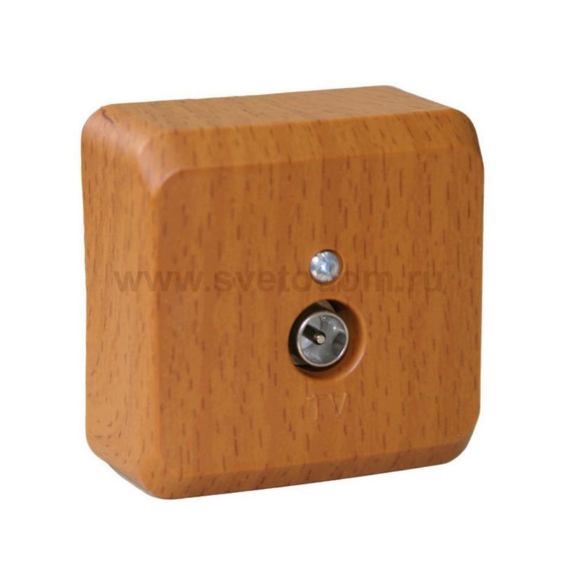 Lexel Этюд Дача Темный бук Розетка TV единственная 0,7dB