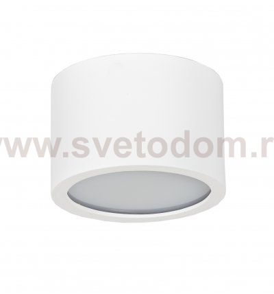 Светильник накладной Tubo IP P1 10, металл(белый)/пластик(белый), D90mm/H60mm, GX53, IP 44