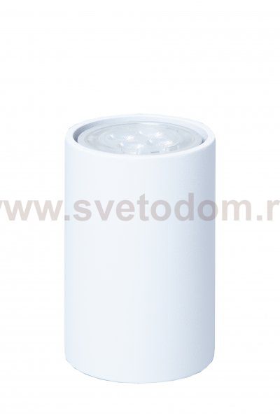 Светильник накладной Tubo6 P1 10, металл белый, H95мм/D60мм, 1 x GU10 MR16/50W