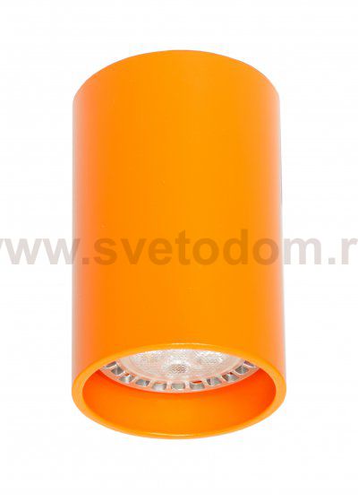 Светильник накладной Tubo6 P1 17, металл оранжевый, H95мм/D60мм, 1 x GU10