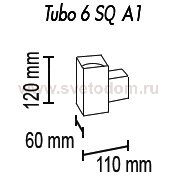 Настенный светильник Tubo6 SQ A1 12