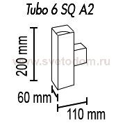 Настенный светильник Tubo6 SQ A2 10