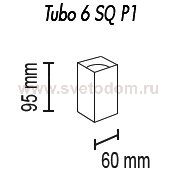 Светильник накладной Tubo6 SQ P1 11, металл серый, H95мм/60*60мм, 1 x GU10 MR16/50W