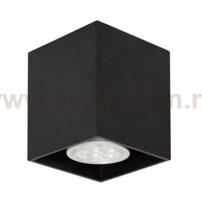 Светильник накладной Tubo6 SQ P1 12, металл черный, H95мм/60*60мм, 1 x GU10 MR16/50W