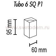 Светильник накладной Tubo6 SQ P1 12, металл черный, H95мм/60*60мм, 1 x GU10 MR16/50W