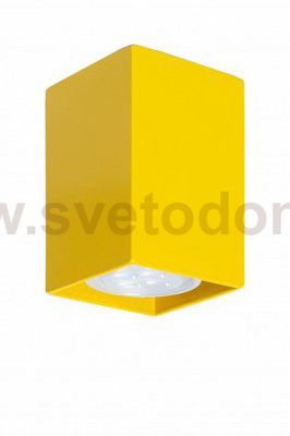 Светильник накладной Tubo6 SQ P1 16, металл желтый, H95мм/60*60мм, 1 x GU10 MR16/50W