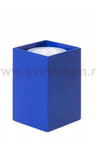 Светильник накладной Tubo6 SQ P1 19, металл синий, H95мм/60*60мм, 1 x GU10 MR16/50W
