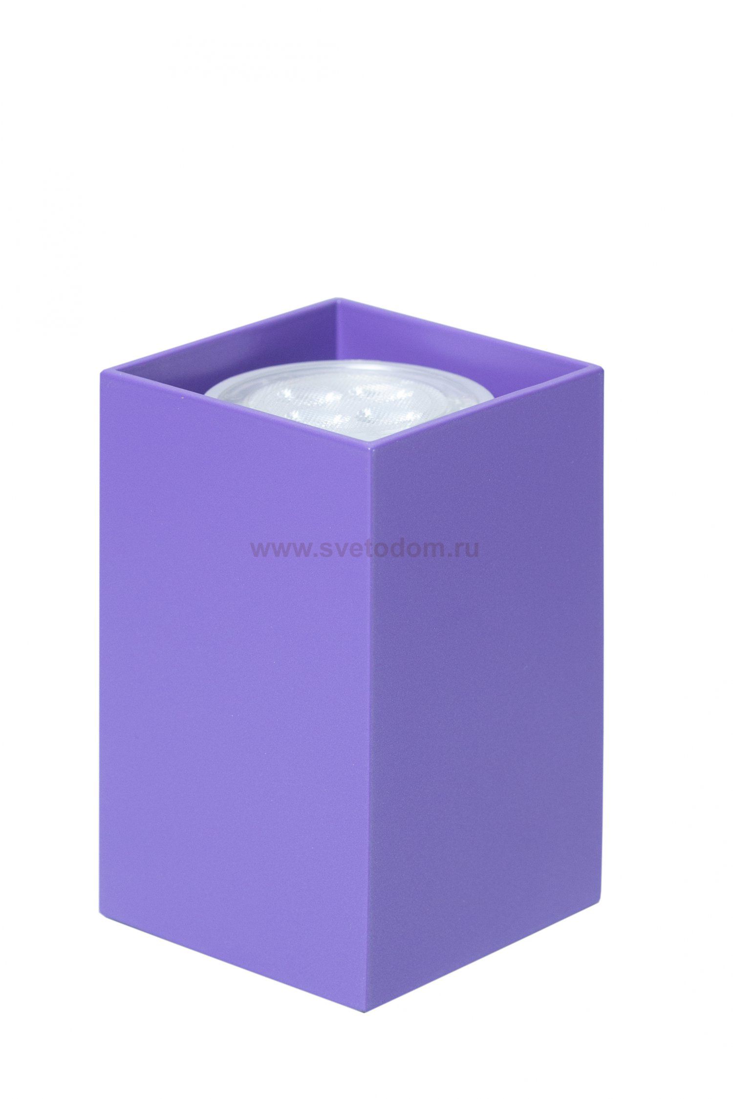 Светильник накладной Tubo6 SQ P1 22, металл сиреневый, H95мм/60*60мм, 1 x GU10 MR16/50W