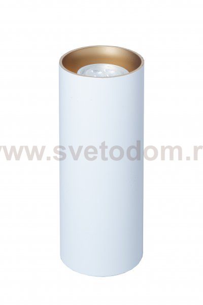 Потолочный светильник Tubo8 P2 10 G, металл/белый(золото), D8/H20, 1 x GU10/50W