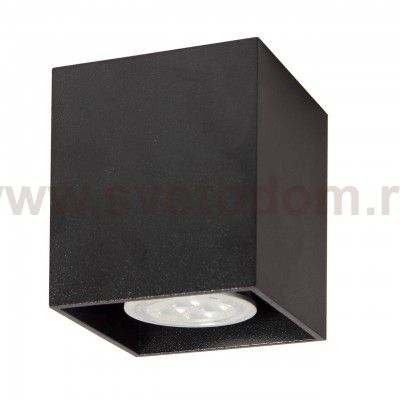 Светильник накладной Tubo8 SQ P1 12, металл черный, H95мм/L80мм, 1 x GU10 MR16/50w