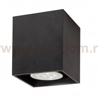 Светильник накладной Tubo8 SQ P1 12, металл черный, H95мм/L80мм, 1 x GU10 MR16/50w