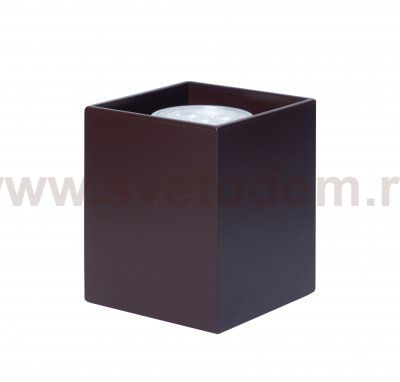 Светильник накладной Tubo8 SQ P1 15, металл коричневый, H95мм/L80мм, 1 x GU10 MR16/50w