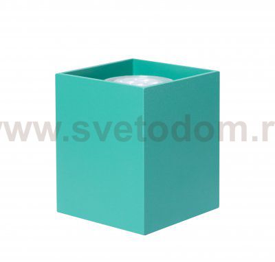Светильник накладной Tubo8 SQ P1 24, металл зеленое яблоко, H95мм/L80мм, 1 x GU10 MR16/50w