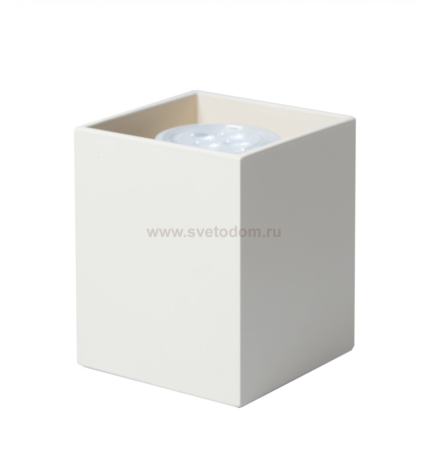 Светильник накладной Tubo8 SQ P1 26, металл бежевый, H95мм/L80мм, 1 x GU10 MR16/50w