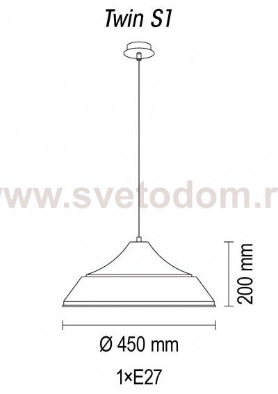 Подвесной светильник Twin S1 10 22