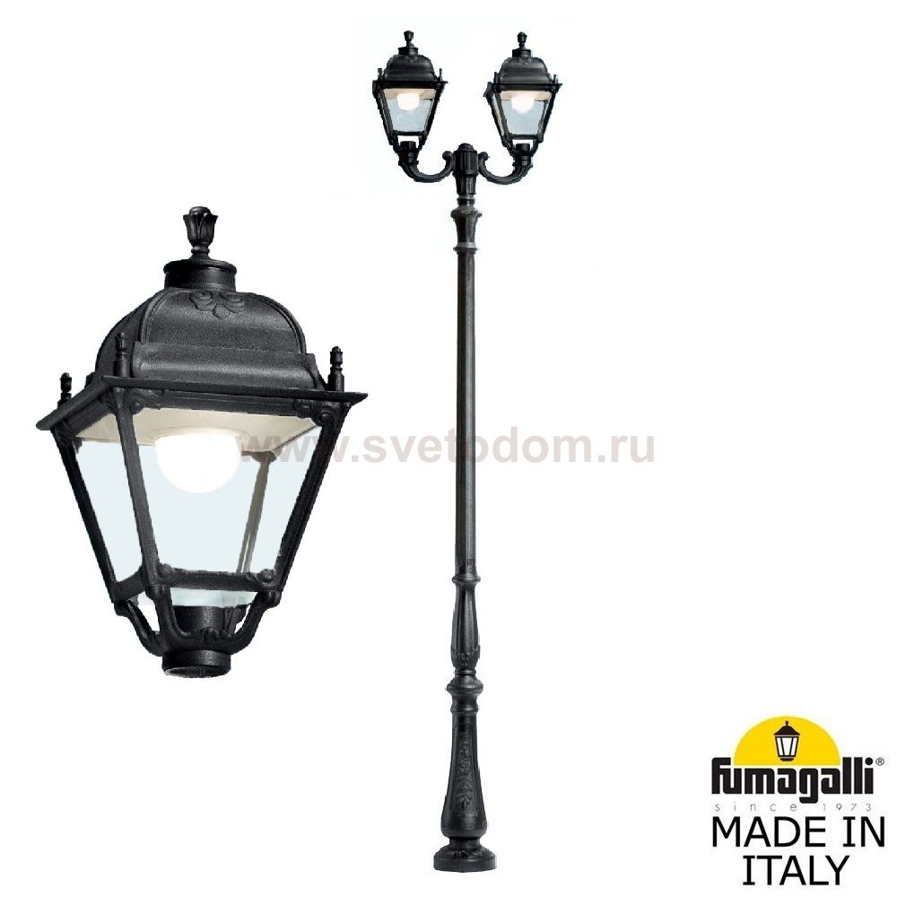 Парковый фонарь FUMAGALLI TABOR ADAM/SIMON 2L U33.205.M20.AXH27