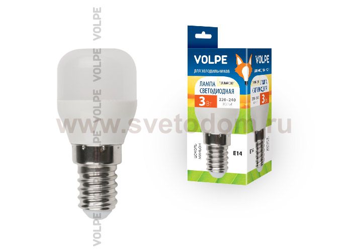 Лампа светодиодная для холодильников Volpe LED-Y27-3W/WW/E14/FR/Z