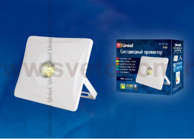 Прожектор светодиодный Uniel ULF-F11-30W/DW IP65 180-240В WHITE