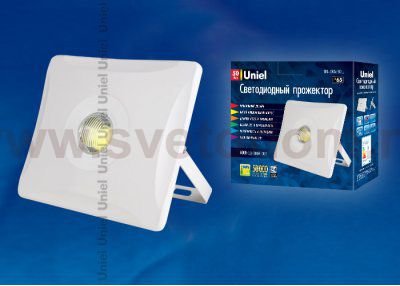 Прожектор светодиодный Uniel ULF-F11-50W/DW IP65 180-240В WHITE