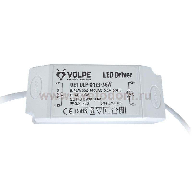 Панель светодиодная Volpe UET-ULP-Q123-36W