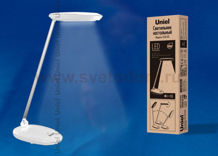 Светодиодный светильник Uniel TLD-531 White/LED/400Lm/4500K/Dimmer