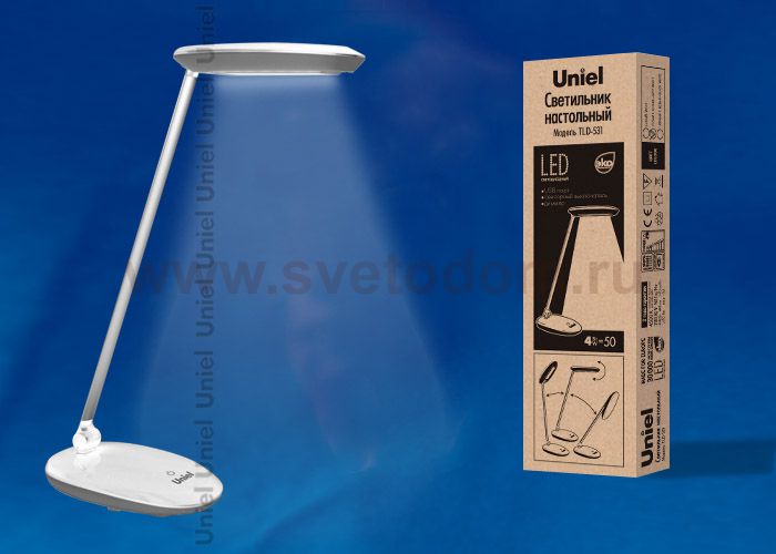 Светодиодный светильник Uniel TLD-531 Grey-White/LED/400Lm/4500K/Dimmer