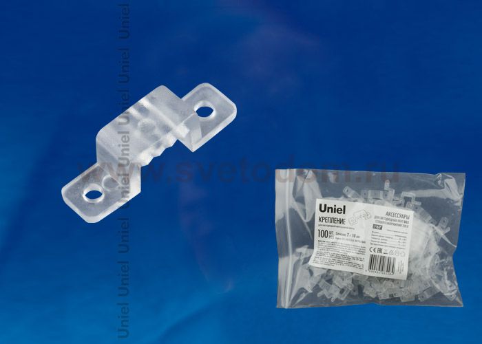 Аксессуар для монтажа светодиодных лент Uniel UCC-K10 CLEAR 100 POLYBAG