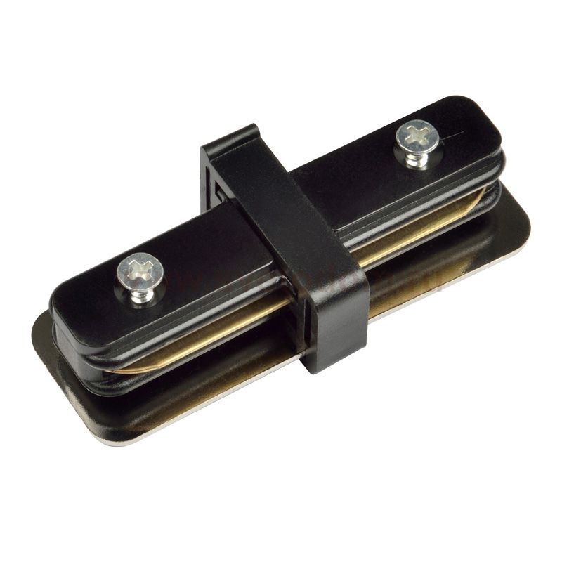 Однофазная трековая система Volpe UBX-Q121 K11 BLACK 1 POLYBAG Соединитель для 2-х шинопроводов прямой внутренний