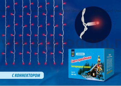 Гирлянда-занавес Uniel ULD-C2030-240/SWK RED IP67