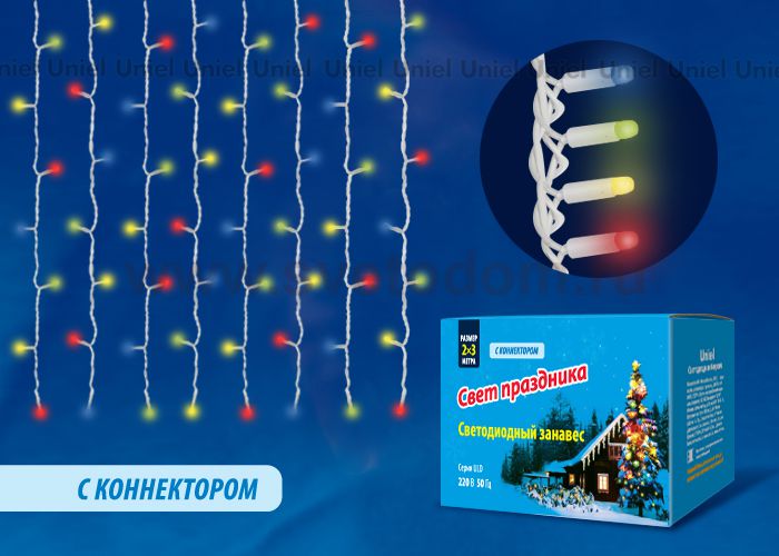 Гирлянда-занавес Uniel ULD-C2030-240/SWK MULTI IP67