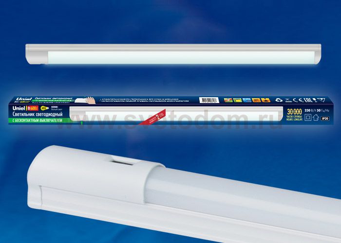 Светильник линейный светодиодный  Uniel ULI-L24-8W/4200K SENSOR IP20 WHITE