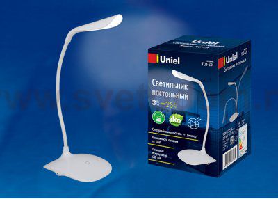 Светодиодный светильник с аккумулятором Uniel TLD-534 White/LED/250Lm/5500K/Dimmer