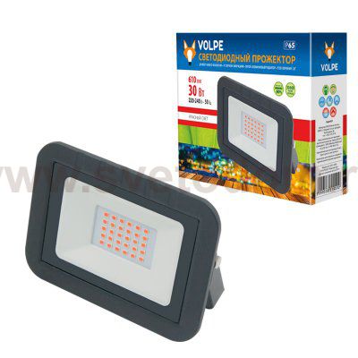 Прожектор светодиодный Volpe ULF-Q511 30W/RED IP65 220-240В BLACK