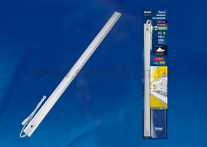 Светильник для мебели Uniel ULI-F40-9W/4200K SENSOR IP20 SILVER